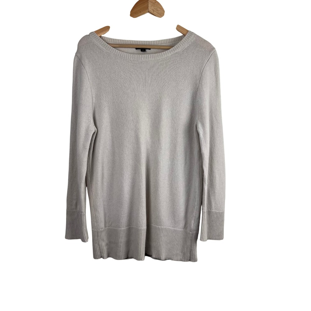 J.Crew Wool Cashmere Crewneck Sweater XS Oatmeal Beige Quiet Luxury Old Money